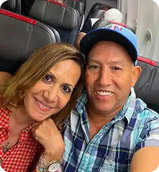 Florentino and his wife - founders of Sunny Side AC
